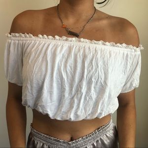 Off the Shoulder Crop Top